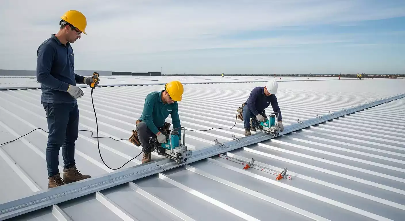 Manutenção preventiva em telhado residencial